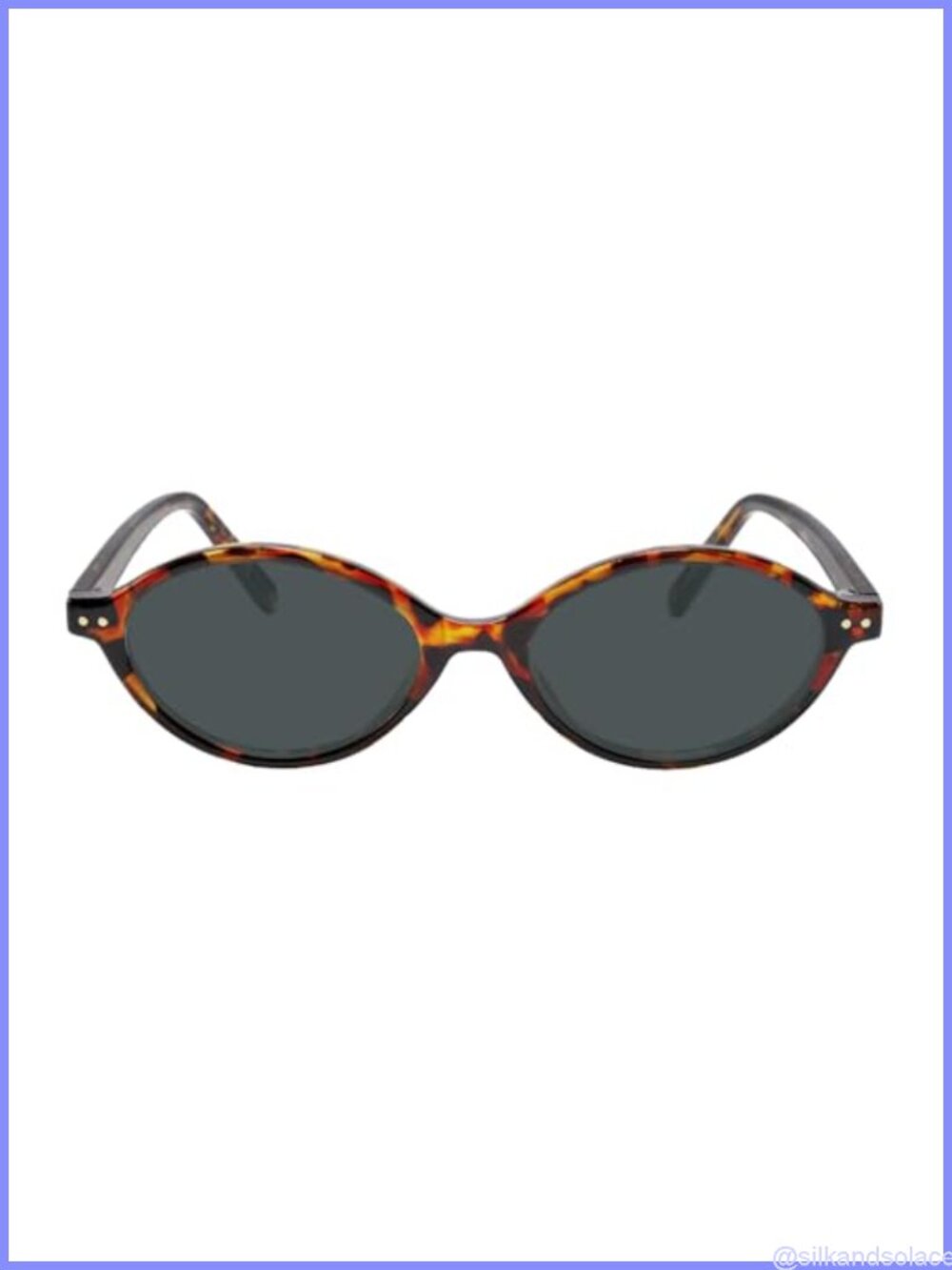 Oval Polarized UV400 Retro 90s Lightweight Full Rim Sunglasses